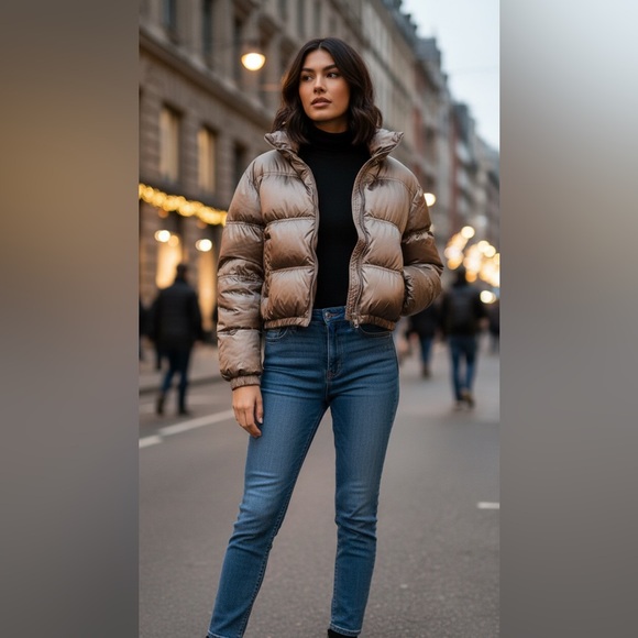 wild fable Jackets & Blazers - Wild Fable Calm Grey Puffer Jacket Sz S Used ones